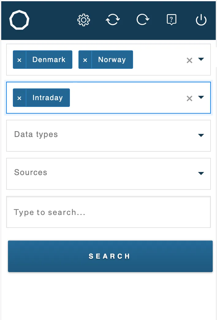 Options from several filters